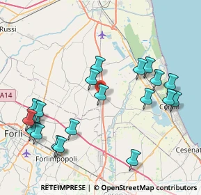 Mappa Via Dismano, 48125 San Zaccaria RA, Italia (9.309)