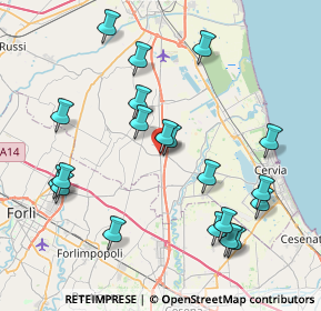 Mappa Via Dismano, 48125 San Zaccaria RA, Italia (8.793)