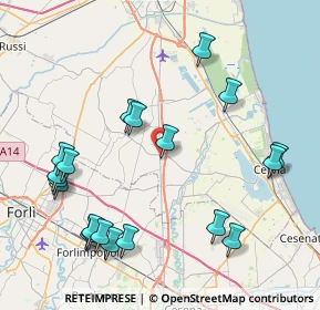 Mappa Via Dismano, 48125 San Zaccaria RA, Italia (9.706)