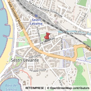 Mappa Via Nazionale, 60, 16039 Sestri Levante, Genova (Liguria)