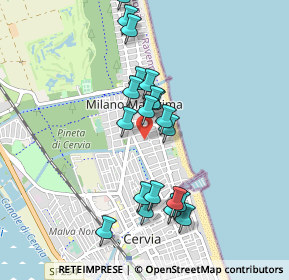 Mappa Via Oberdan, 48015 Cervia RA, Italia (0.874)