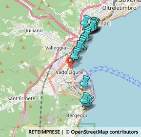 Mappa Via I Maggio, 17047 Vado ligure SV, Italia (1.7395)