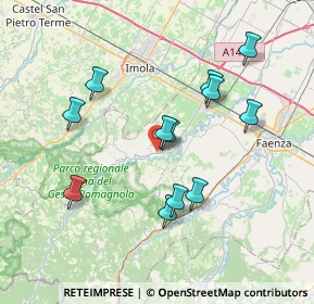 Mappa Via Benigno Zaccagnini, 48025 Riolo Terme RA, Italia (7.13917)