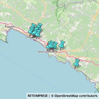 Mappa Via Chiesa Santo Stefano, 16039 Sestri Levante GE, Italia (5.97357)