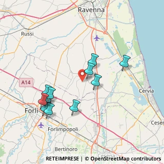 Mappa Via Becchi Tognini, 48125 San Pietro In Campiano RA, Italia (7.61545)