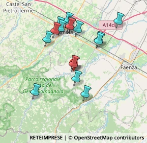 Mappa Via Pietro Nenni, 48025 Riolo Terme RA, Italia (7.22125)