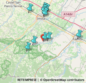 Mappa Via Rio Doccia, 48025 Riolo Terme RA, Italia (8.12)