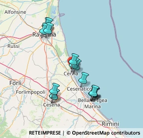 Mappa Viale II Giugno, 48015 Cervia RA, Italia (13.88)