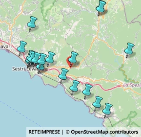 Mappa Via Fiume, 16030 Castiglione Chiavarese GE, Italia (8.946)