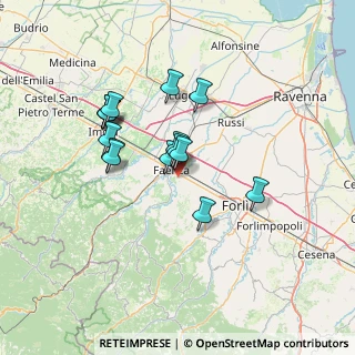 Mappa Via delle Vigne, 48018 Faenza RA, Italia (11.72267)