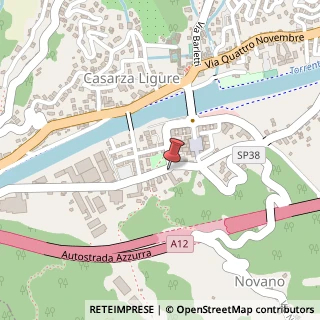 Mappa Via Provinciale per Novano, 24, 16030 Casarza Ligure, Genova (Liguria)