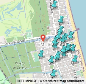 Mappa Via Ariosto, 48015 Cervia RA, Italia (0.5415)