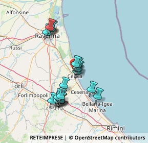 Mappa Via Ariosto, 48015 Cervia RA, Italia (12.9065)