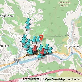 Mappa Via Podestà Monsignor, 16030 Casarza Ligure GE, Italia (0.41724)