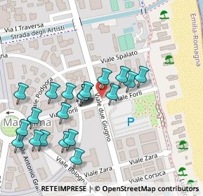 Mappa Viale Forlì, 48015 Cervia RA, Italia (0.12381)