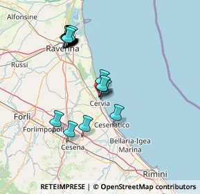 Mappa Viale Forlì, 48015 Cervia RA, Italia (14.635)