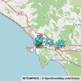 Mappa Via Privata Liguria, 16039 Sestri Levante GE, Italia (1.05643)