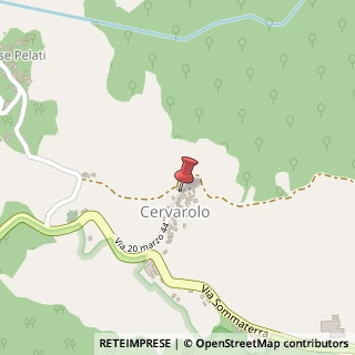 Mappa Via Sommaterra, 42, 42030 Cervarolo RE, Italia, 42030 Villa Minozzo, Reggio nell'Emilia (Emilia Romagna)