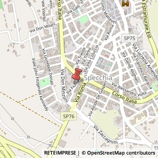 Mappa Via Fiume, 50, 73040 Specchia, Lecce (Puglia)