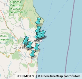 Mappa Via lungomare marina di, 08048 Tortolì NU, Italia (9.69857)