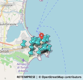 Mappa Via lungomare marina di, 08048 Tortolì NU, Italia (1.324)