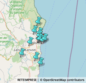 Mappa SS 125 Dir, 08048 Tortolì NU, Italia (9.17769)