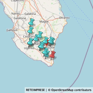 Mappa Via Emanuele Gianturco, 73039 Tricase LE, Italia (9.60357)