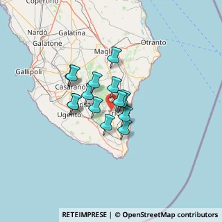 Mappa Via Emanuele Gianturco, 73039 Tricase LE, Italia (9.122)