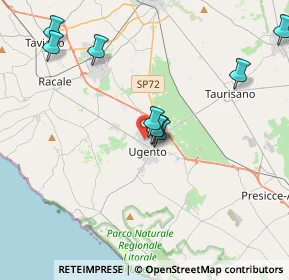 Mappa Via V. Armida, 73059 Ugento LE, Italia (5.06364)
