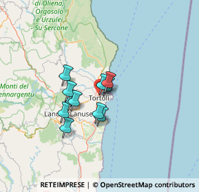 Mappa Via Olbia, 08048 Tortolì NU, Italia (9.73636)