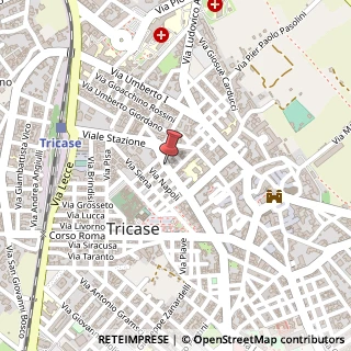 Mappa Via Luigi Cadorna, 73039 Tricase LE, Italia, 73039 Tricase, Lecce (Puglia)