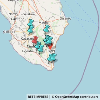 Mappa 73039 Tricase LE, Italia (9.43357)