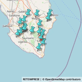 Mappa 73039 Tricase LE, Italia (15.9525)