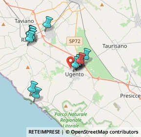 Mappa Via Giuseppe Verdi, 73059 Ugento LE, Italia (3.54308)
