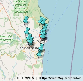 Mappa Via Baugerbu, 08048 Tortolì NU, Italia (8.72)