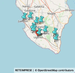 Mappa Via Giordano Bruno, 73059 Ugento LE, Italia (9.75545)