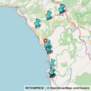 Mappa SS 18 Tirrena Inferiore, 87020 Tortora CS, Italia (9.777)