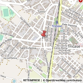 Mappa Via Sant'Agostino, 33, 73039 Tricase, Lecce (Puglia)