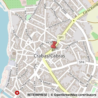 Mappa Via Giuseppe Garibaldi, 42, 09072 Cabras, Oristano (Sardegna)