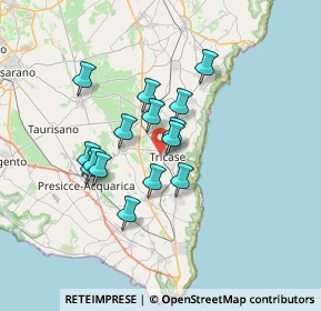 Mappa Via Tommaso Campanella, 73039 Tricase LE, Italia (5.848)