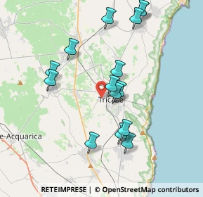 Mappa Via Tommaso Campanella, 73039 Tricase LE, Italia (4.12667)