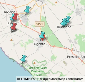 Mappa Via Per Taurisano, 73059 Ugento LE, Italia (5.55455)