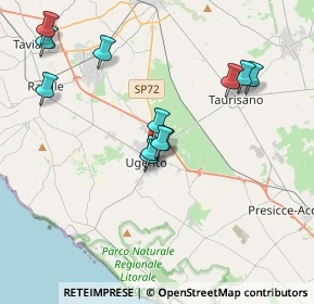 Mappa Via Per Taurisano, 73059 Ugento LE, Italia (4.025)