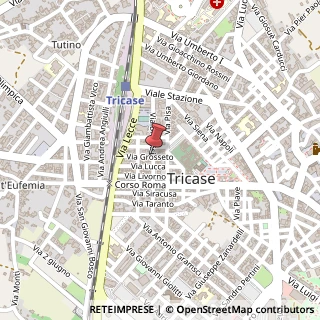 Mappa Via brindisi, 73039 Tricase, Lecce (Puglia)