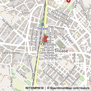 Mappa Via Grosseto, 73039 Tricase, Lecce (Puglia)