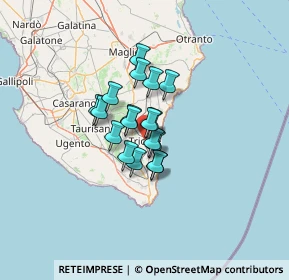 Mappa Via Bari, 73039 Tricase LE, Italia (8.21444)