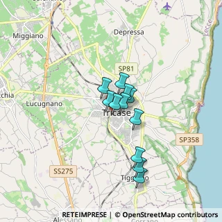 Mappa Via Grosseto, 73039 Tricase LE, Italia (1.25455)
