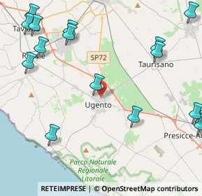 Mappa Via Mercurio, 73059 Ugento LE, Italia (6.76444)
