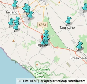 Mappa Via Mercurio, 73059 Ugento LE, Italia (5.45125)