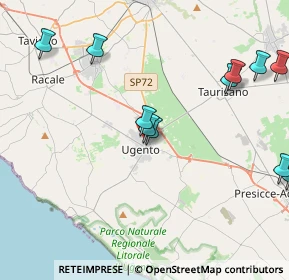 Mappa Via Mercurio, 73059 Ugento LE, Italia (5.27091)
